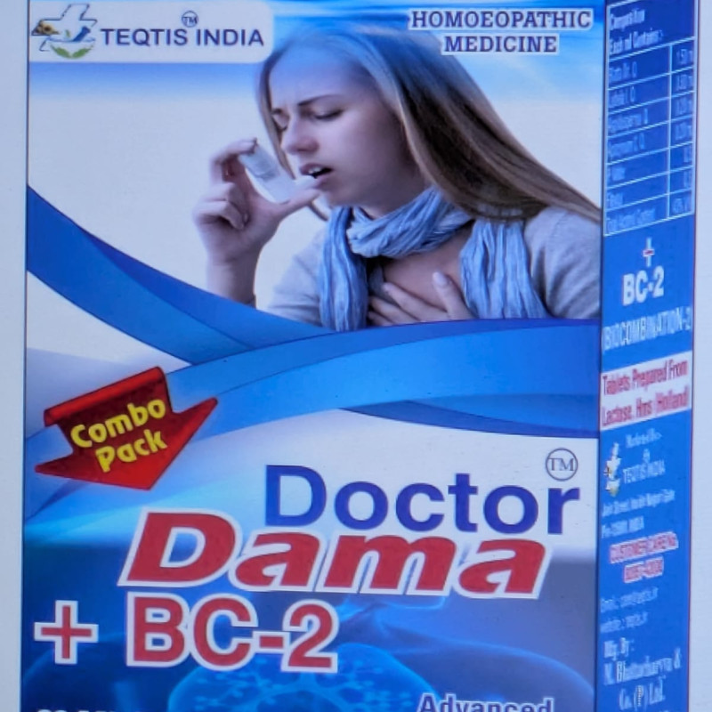 Teqtis India Doctor Dama Drops + BC 2 Asthma Medicine  (30 ml Drops+ 100 Tablet) 