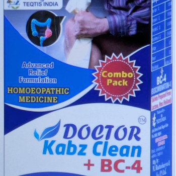 Teqtis India Doctor Kabz Clean + BC 4 Tablet (Constipation Medicine) (30 ml Drops+ 100 Tablet)