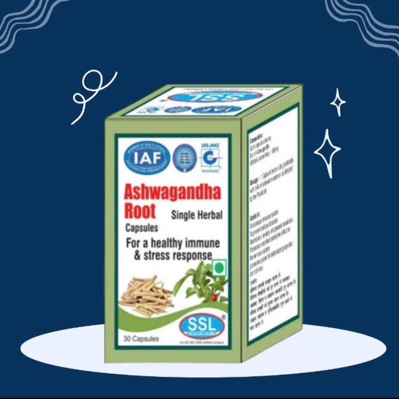 SSL ASHWAGANDHA ROOT CAPSULES (30 CAP)
