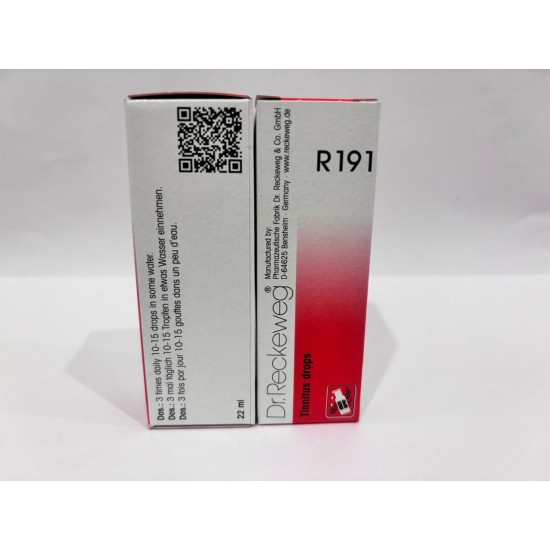 Dr. Reckeweg R191 Tinnitus Drops (22 ml) Dr. Reckeweg R191 Tinnitus Drops (22 ml)