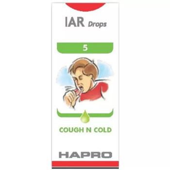Hapro IAR (Insta Action Range Drops) Drop No - 5 Cough & Cold (30ml)