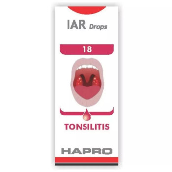 Hapro IAR (Insta Action Range Drops) DROP NO - 18 Tonsilitis (30ml)