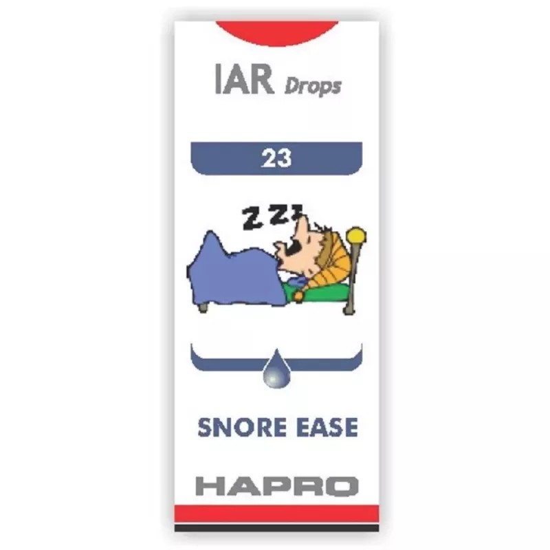 Hapro IAR (Insta Action Range Drops) DROP NO - 23 Snore Ease (30ml)