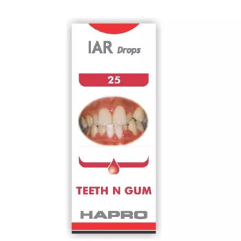 Hapro IAR (Insta Action Range Drops) DROP NO - 25 Teeth-N-Gum (30ml)