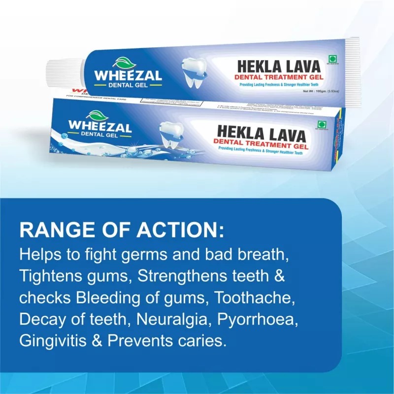 Wheezal Hekla Lava Dental Gel (100g)