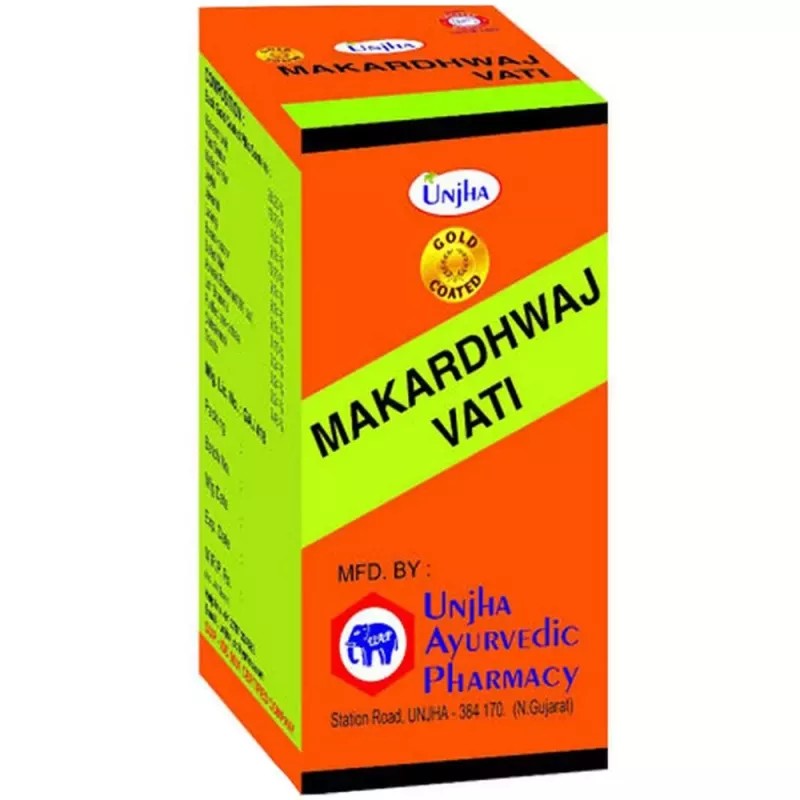 Unjha Makardhwaj Vati (Gold Coated) (30tab)