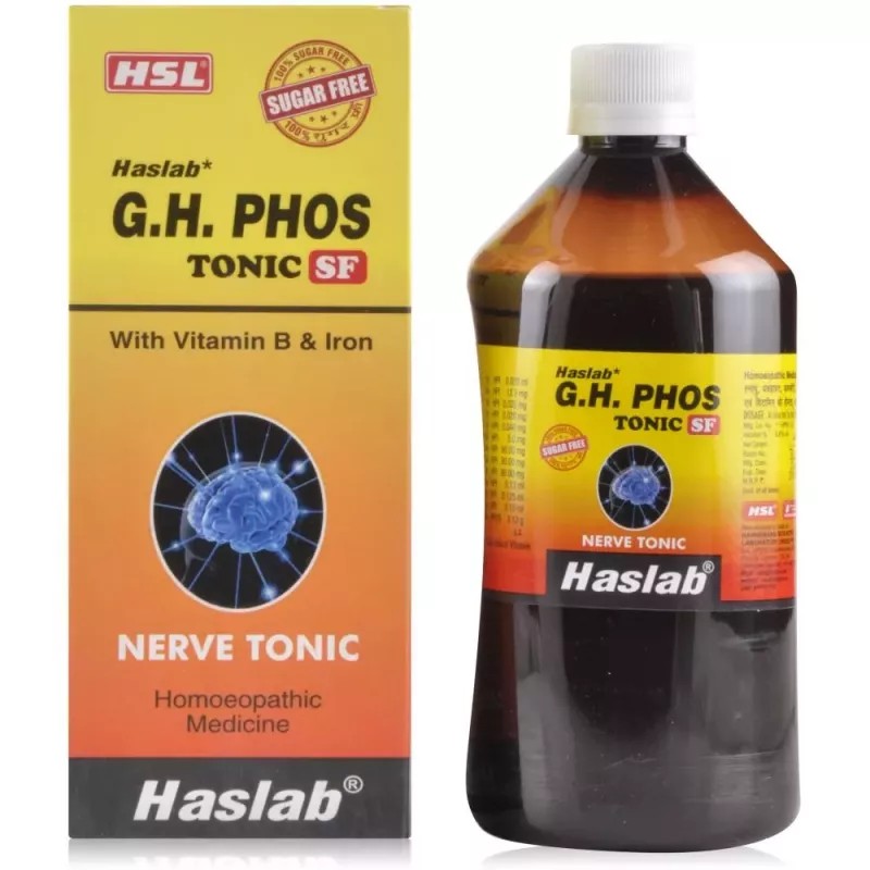Haslab G H Phos Tonic Tonic with Vitamin B and Iron (Sugar Free) (115ml)