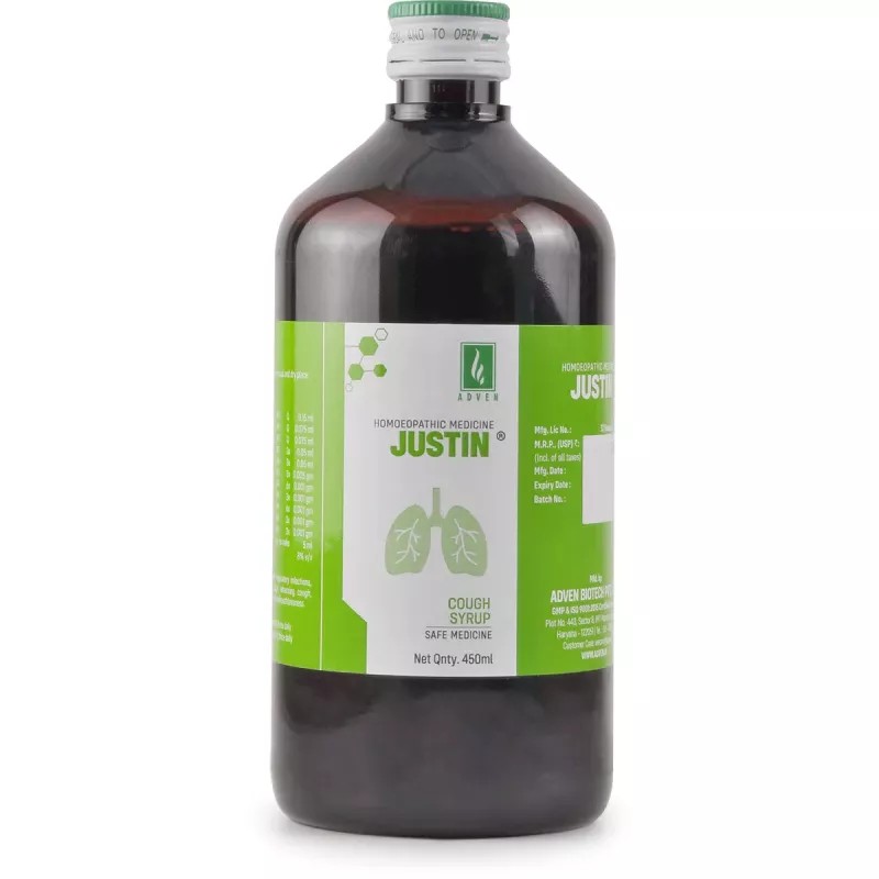 Adven Justin Cough Syrup (450ml)