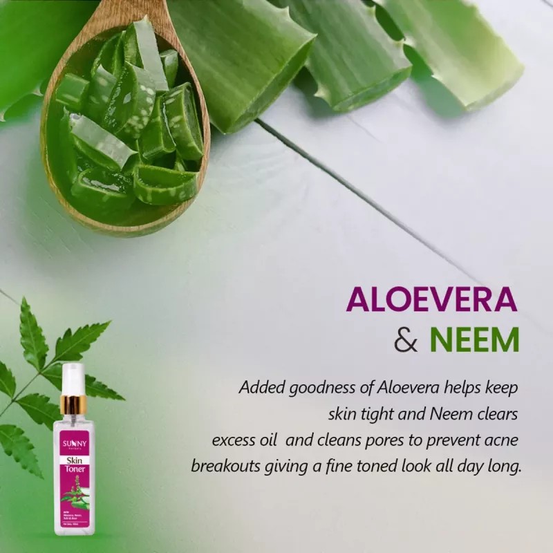 Bakson Sunny Skin Toner With Aloevera, Neem &Tulsi (100ml)