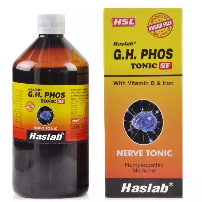 Haslab G H Phos Tonic With Vitamin B and Iron (Sugar Free) (450ml)
