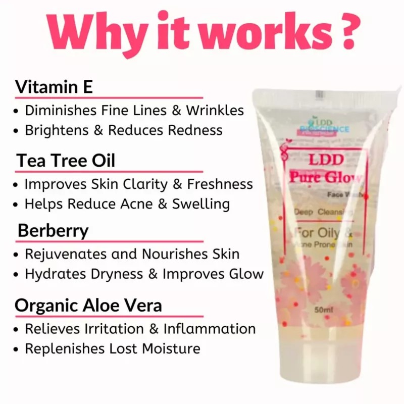 LDD Bioscience Pure Glow Face Wash (50g)