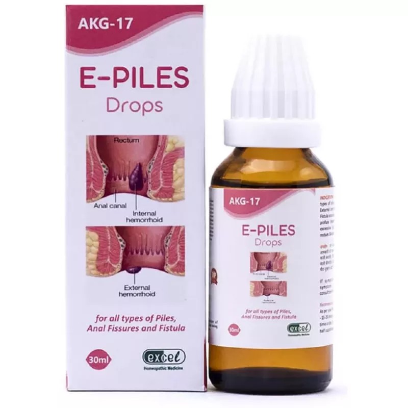 Excel E Piles Drops (30ml)
