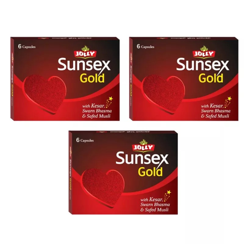 Jolly Sunsex Gold Capsules (6cap, Pack of 3)