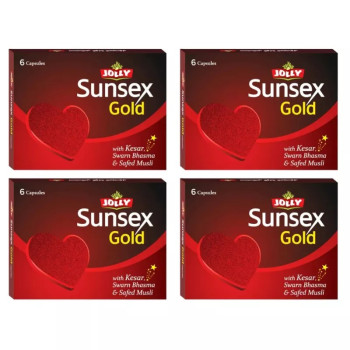 Jolly Sunsex Gold Capsules (6cap, Pack of 4)