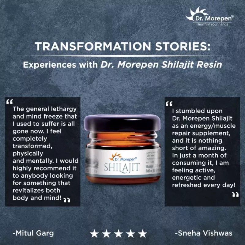 Dr Morepen Natural & Pure Shilajit Resin (15g)