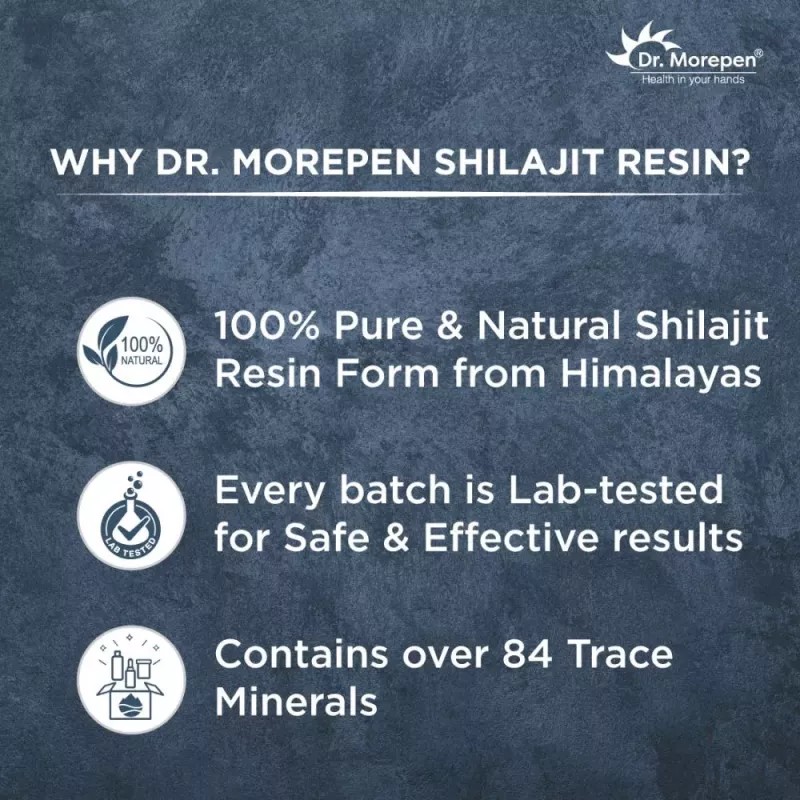 Dr Morepen Natural & Pure Shilajit Resin (15g)