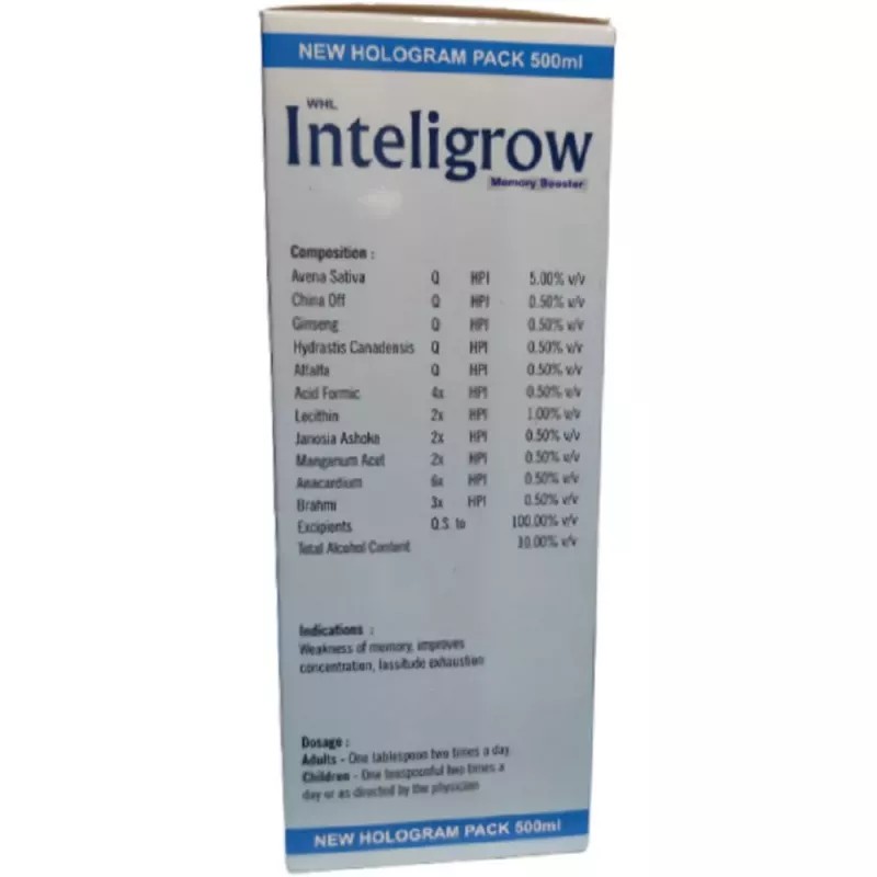 Dr Wellmans Inteligrow Memory Booster (500ml)
