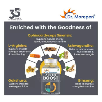 Dr Morepen Testo Boost Tablets For Men (60tab)