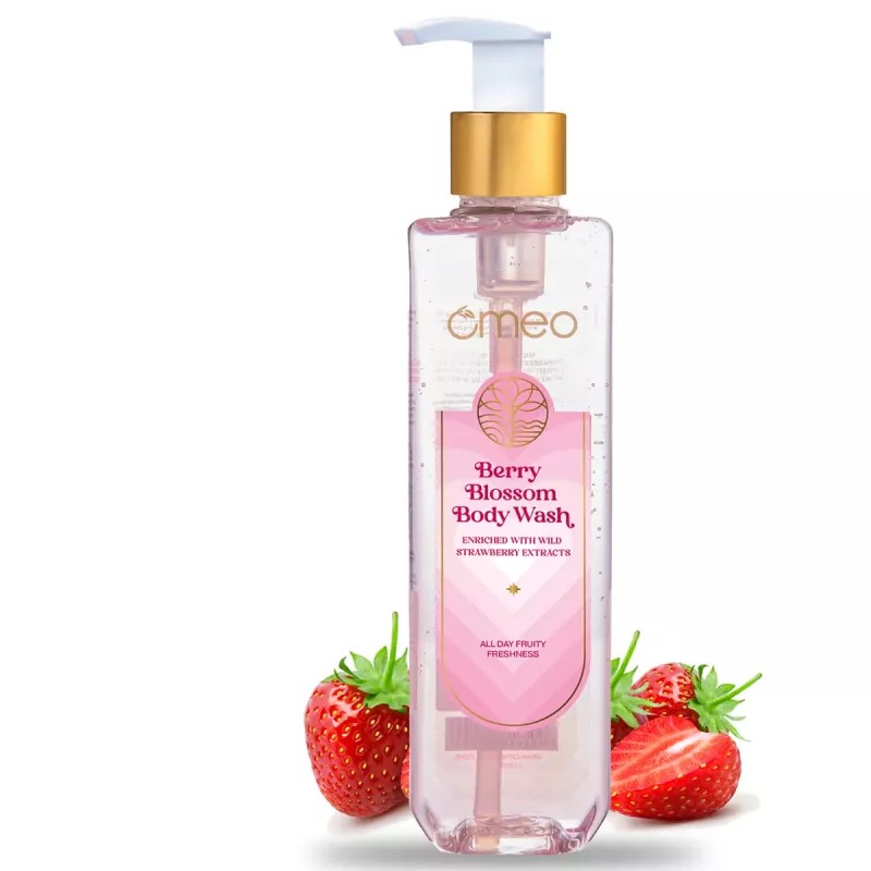 Omeo Berry Blossom Strawberry Body Wash (200ml)