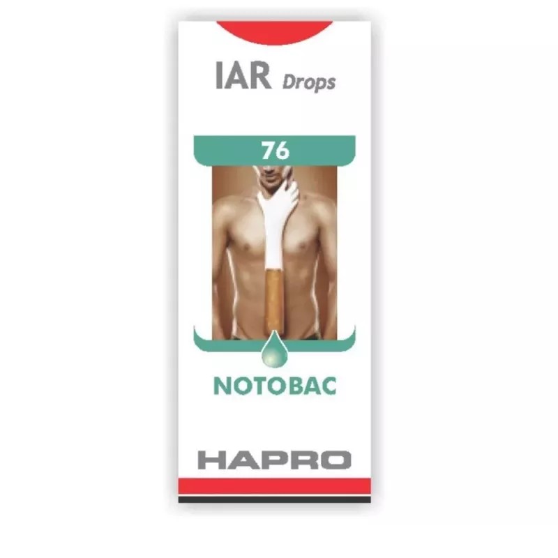 Hapro IAR (Insta Action Range Drops) Drop No - 76 Notobac (30ml)