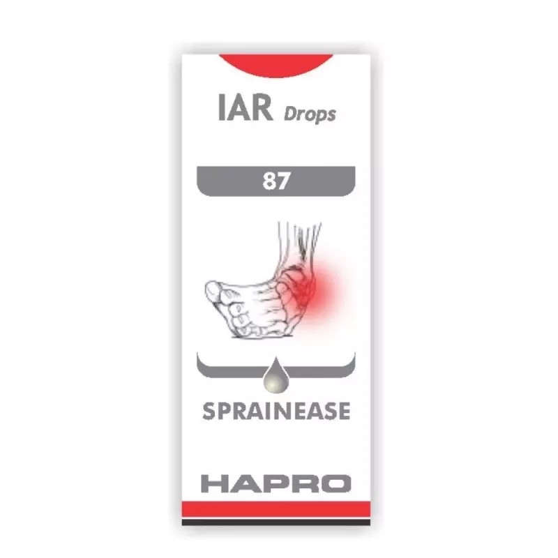 Hapro IAR (Insta Action Range Drops) Drop No - 87 Sprainease (30ml)