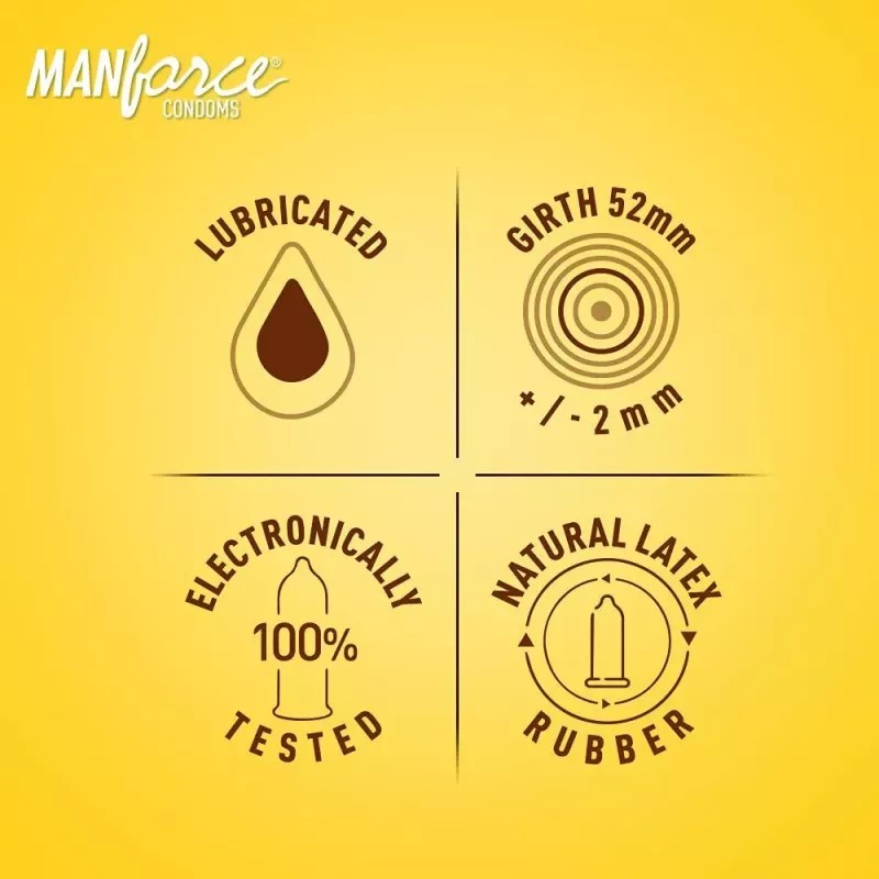 Mankind Pharma Manforce Condoms Overtime Pineapple (10pcs)