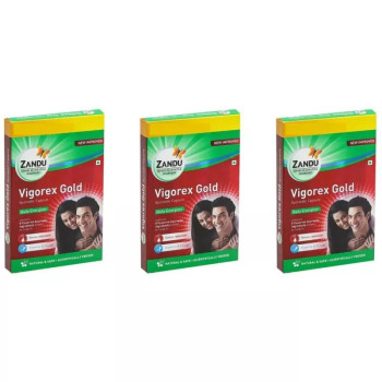 Zandu Vigorex Gold Capsules (10caps, Pack of 3)