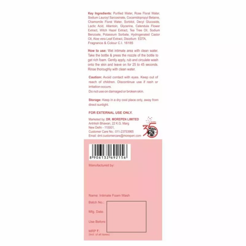 Dr Morepen Pure & Natural Rose Water Spray (100ml)