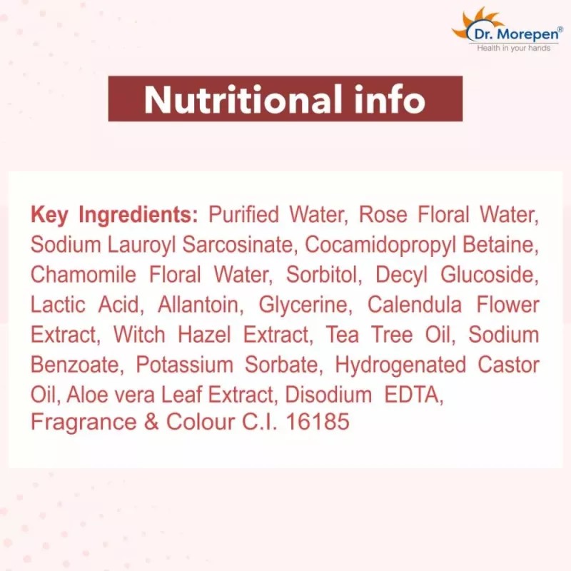 Dr Morepen Pure & Natural Rose Water Spray (100ml)