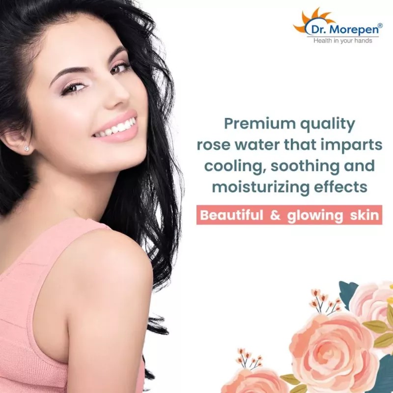 Dr Morepen Pure & Natural Rose Water Spray (100ml, Pack of 3)