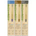 Dr Morepen Organic Bamboo Toothbrush For Adults (3 Toothbrush Blue, Brown & Charcoal) (1Pack)