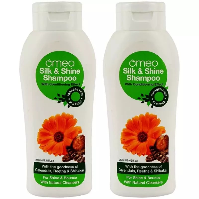 Omeo Silk And Shine Shampoo (250ml, Pack of 2)