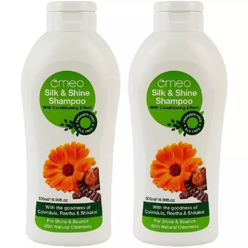 Omeo Silk And Shine Shampoo (500ml, Pack of 2)
