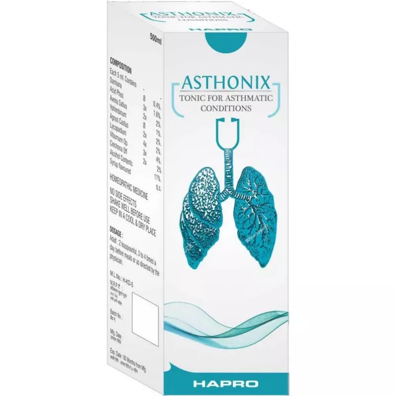 Hapro Asthonix Tonic For Asthmatic Conditions (120ml)