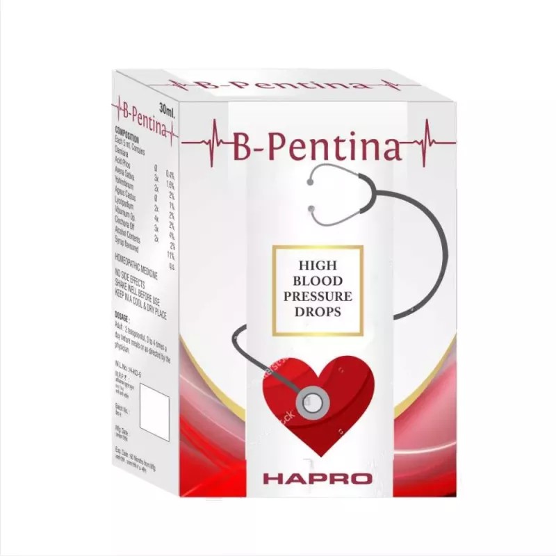 Hapro B Pentina Drops High Blood Pressure Drops (30ml)