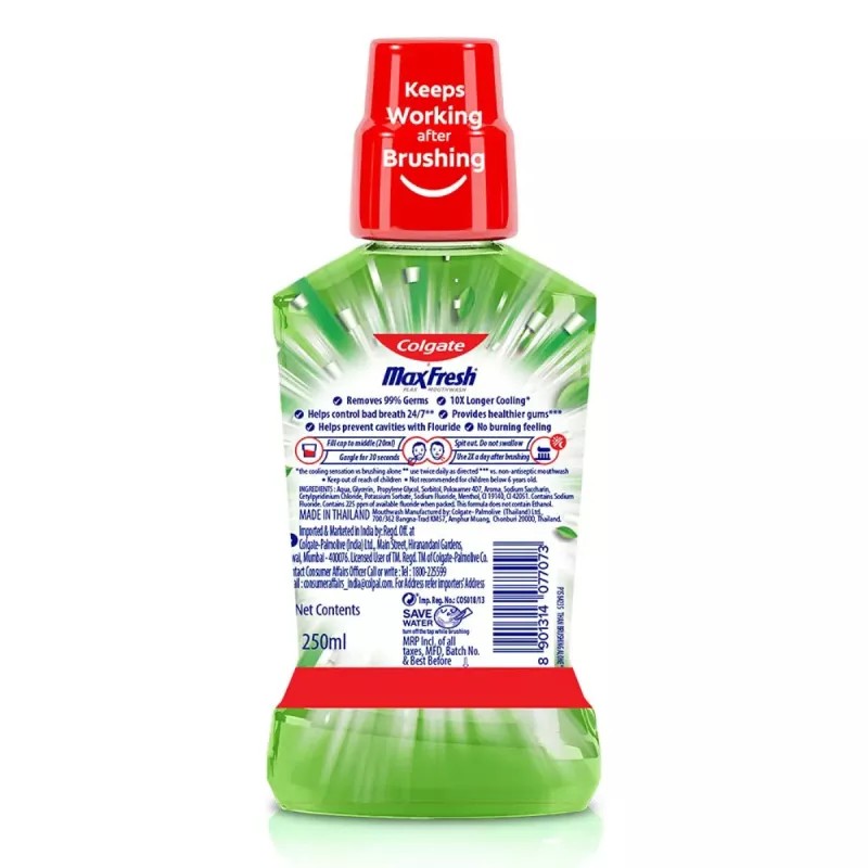 Colgate Maxfresh Plax Mouth Wash Fresh Tea (250ml)