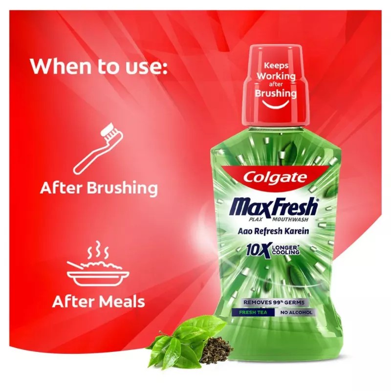 Colgate Maxfresh Plax Mouth Wash Fresh Tea (250ml)