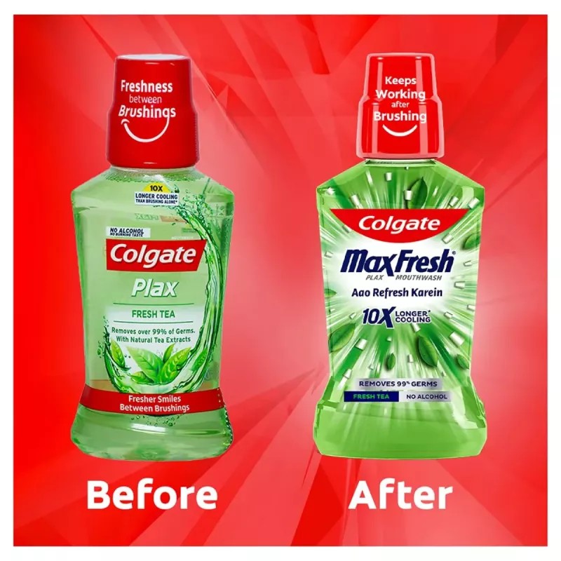 Colgate Maxfresh Plax Mouth Wash Fresh Tea (250ml)