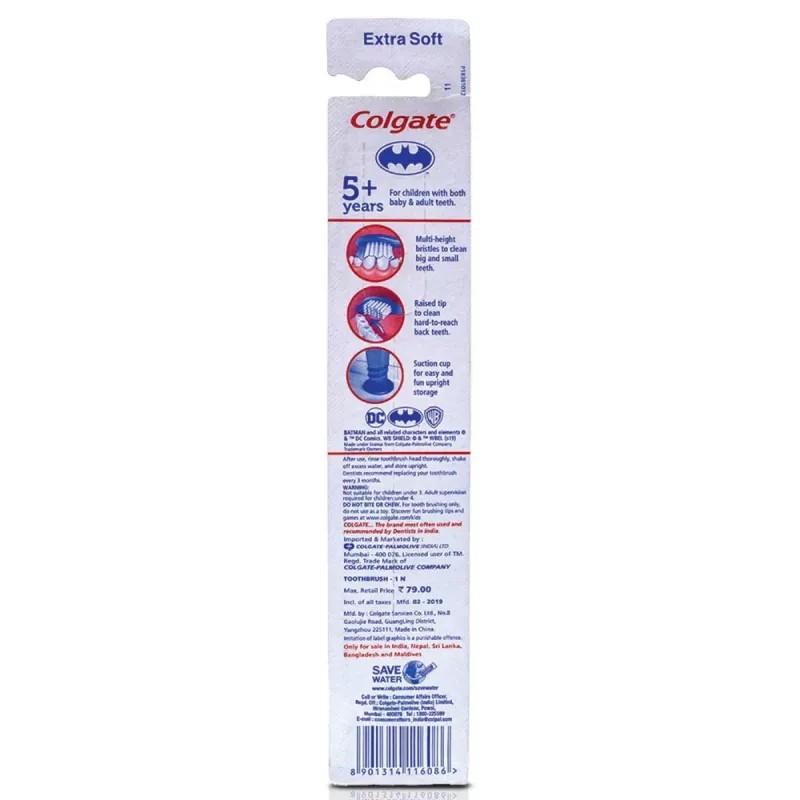 Colgate Kids Extra Soft Batman Toothbrush (1pcs)