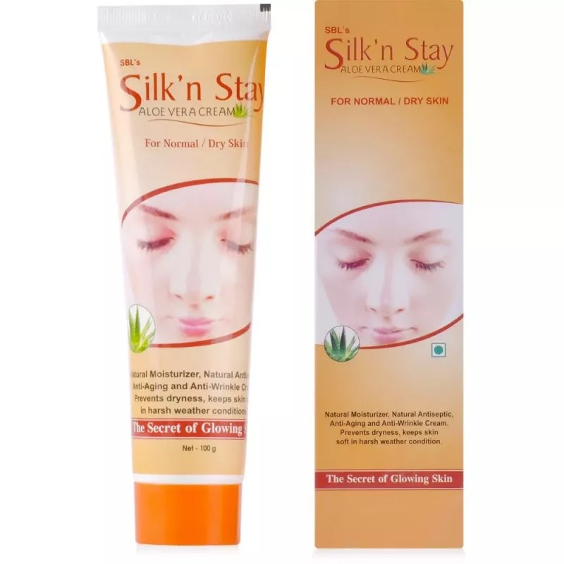 SBL Silk N Stay Aloe Vera Cream Normal And Dry Skin (100g)