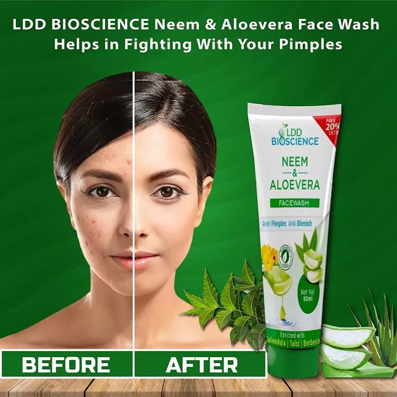 LDD Bioscience Neem Aloe Vera Face Wash (60ml)