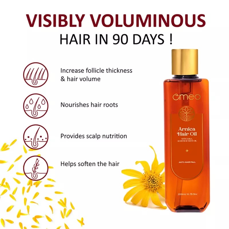 Omeo Arnica Hair Oil (200ml)
