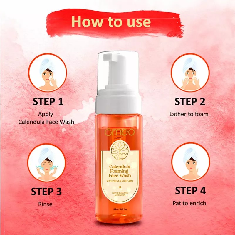 Omeo Calendula Foaming Face Wash (150ml)