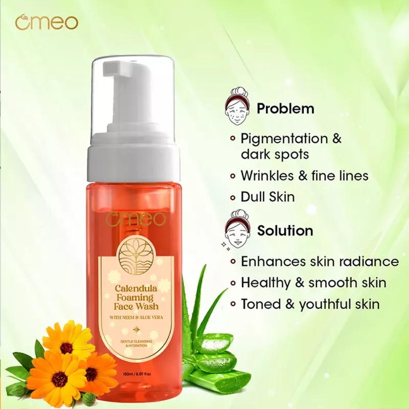 Omeo Calendula Foaming Face Wash (150ml)