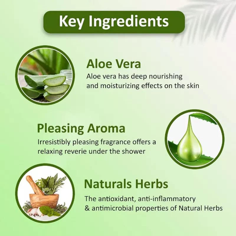 Omeo Aloe Vera Body Wash (200ml, Pack of 2)