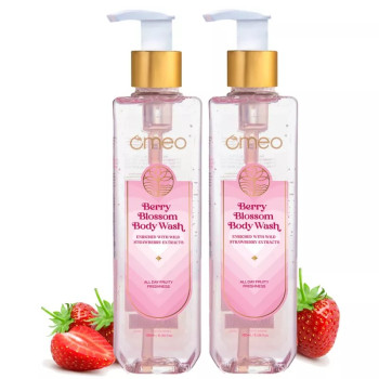 Omeo Berry Blossom Body Wash (200ml, Pack of 2)