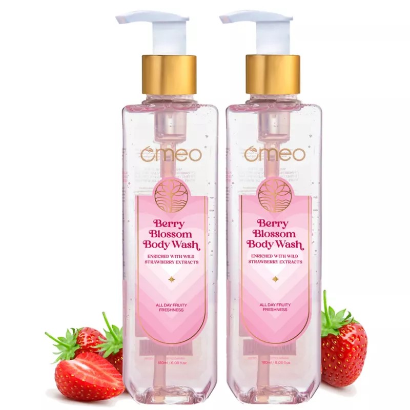 Omeo Berry Blossom Body Wash (200ml, Pack of 2)
