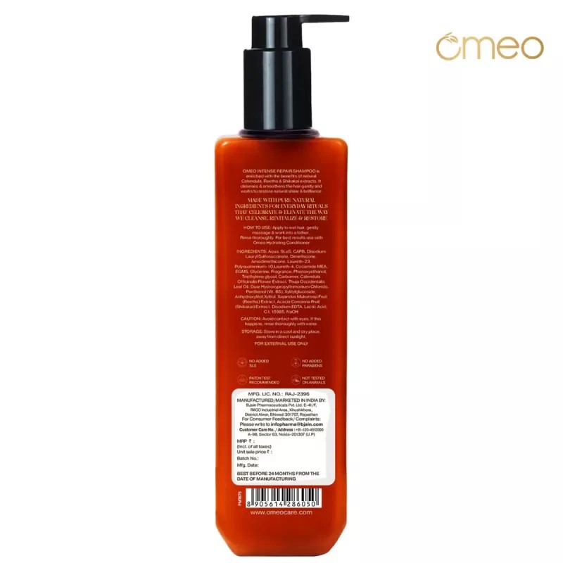 Omeo Intense Repair Shampoo (200ml, Pack of 2)
