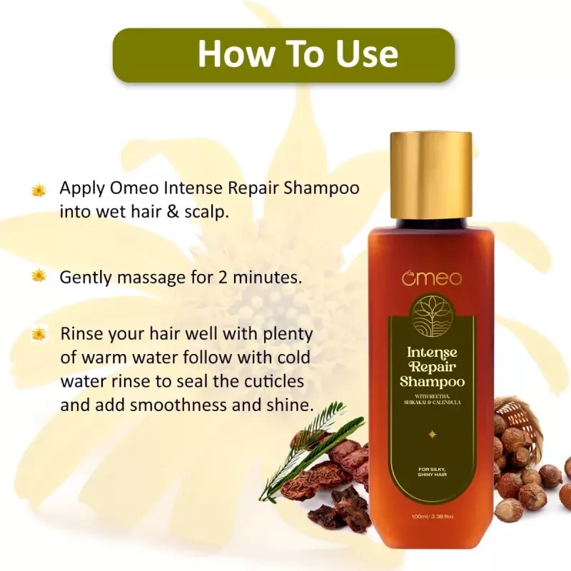 Omeo Intense Repair Shampoo (100ml, Pack of 2)
