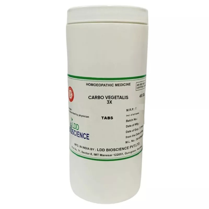 LDD Bioscience Carbo Vegetalis 3X (450g)
